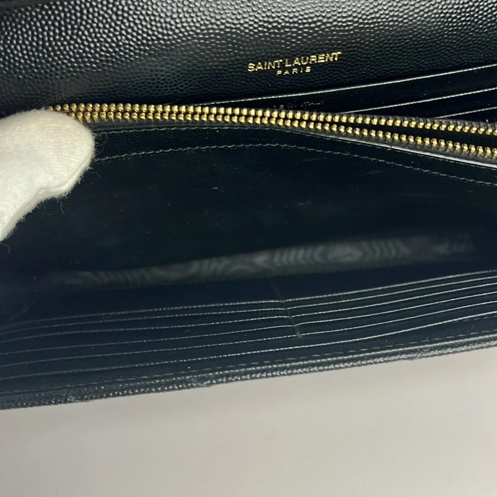 YSL Cassandre Wallet on Chain Black Leather - Picture 15 of 16